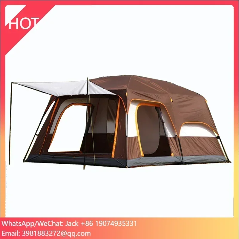 Outdoor Windproof Family Camping Tent Portable Tent For Traveling Picnic