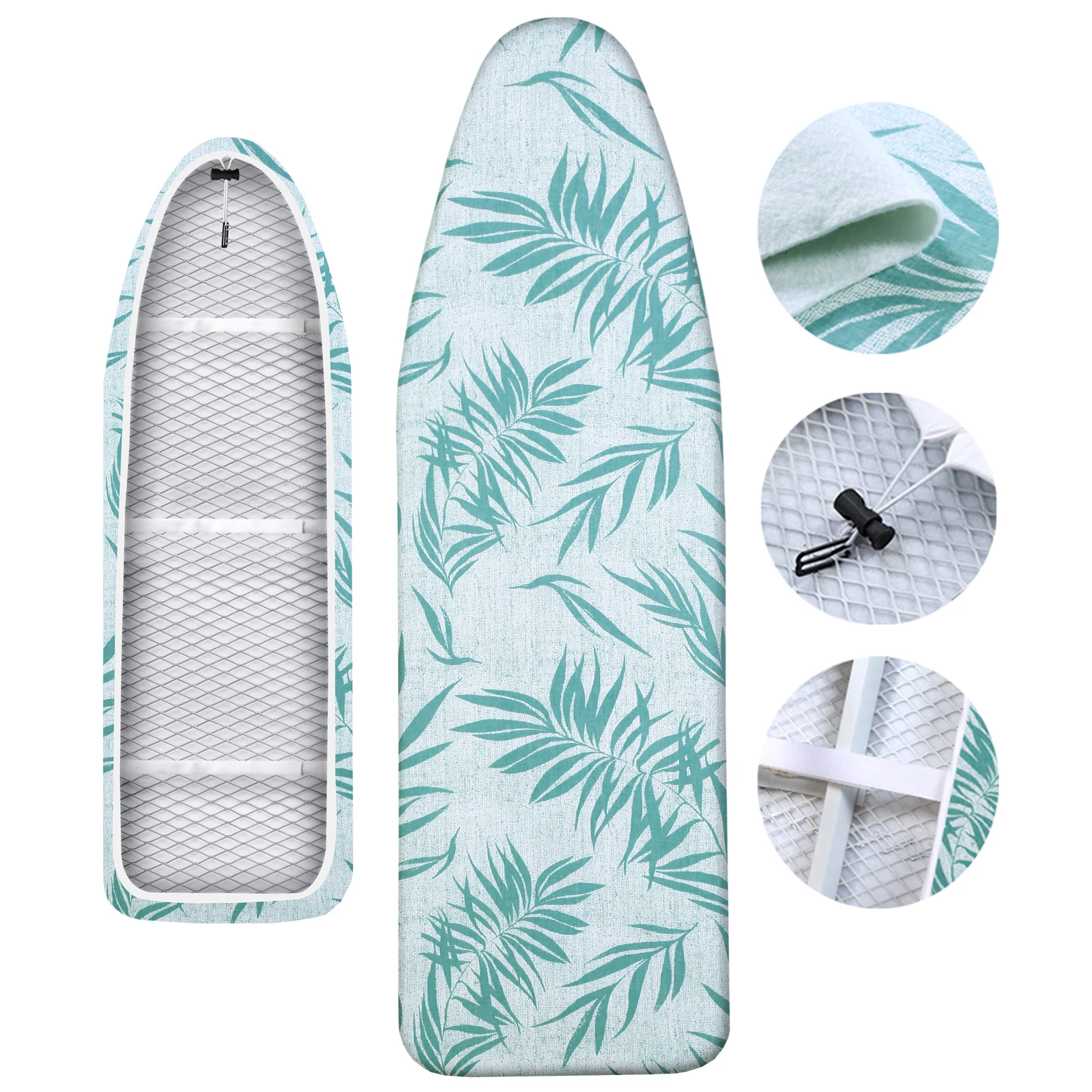 148x55cm Ironing Board Cover Large  Ironing Cover Ironing Board Protective  Non-slip Thick Colorful for Home Cleaner