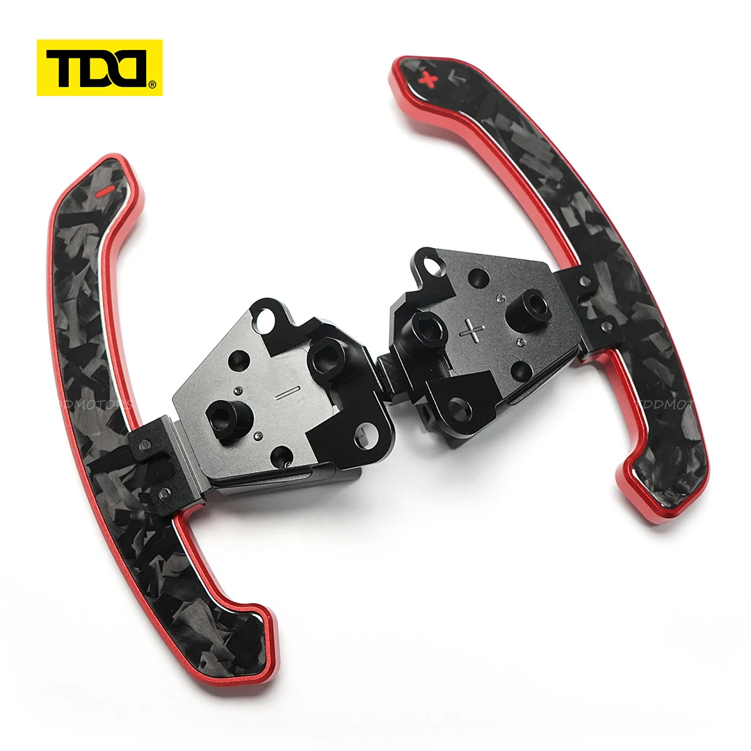 

TDD Glossy Carbon Fiber Magnetic Paddle Shifters For Toyota 86 Lexus IS NX RC 200 250 300 350 BRZ Sport Aluminum Alloy Backside
