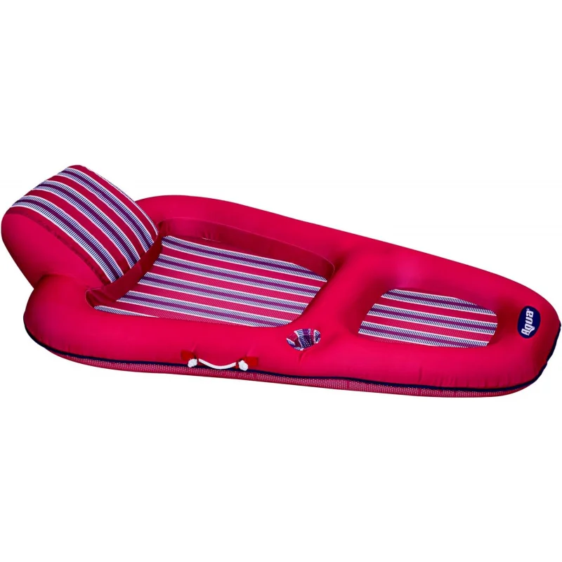 

Luxury pool lounge-extra large-inflatable pool floats for adults with headrest, backrest, footrest & cupholder