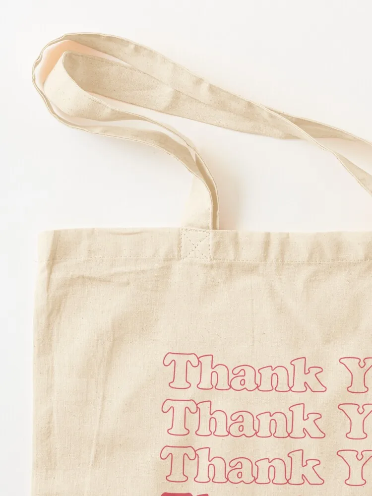 Thank You! - Red Iconic Font Thank You Bag - (Bodega Style) Reproduction Tote Tote Bag