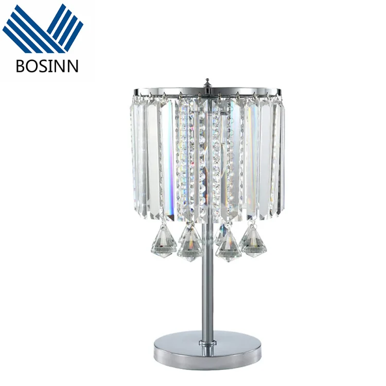 Tassel Crystal Beads Table Lights Glitter Star Desk Light Decorative Parlor Living Room Bedside Cabinet Table Lamp