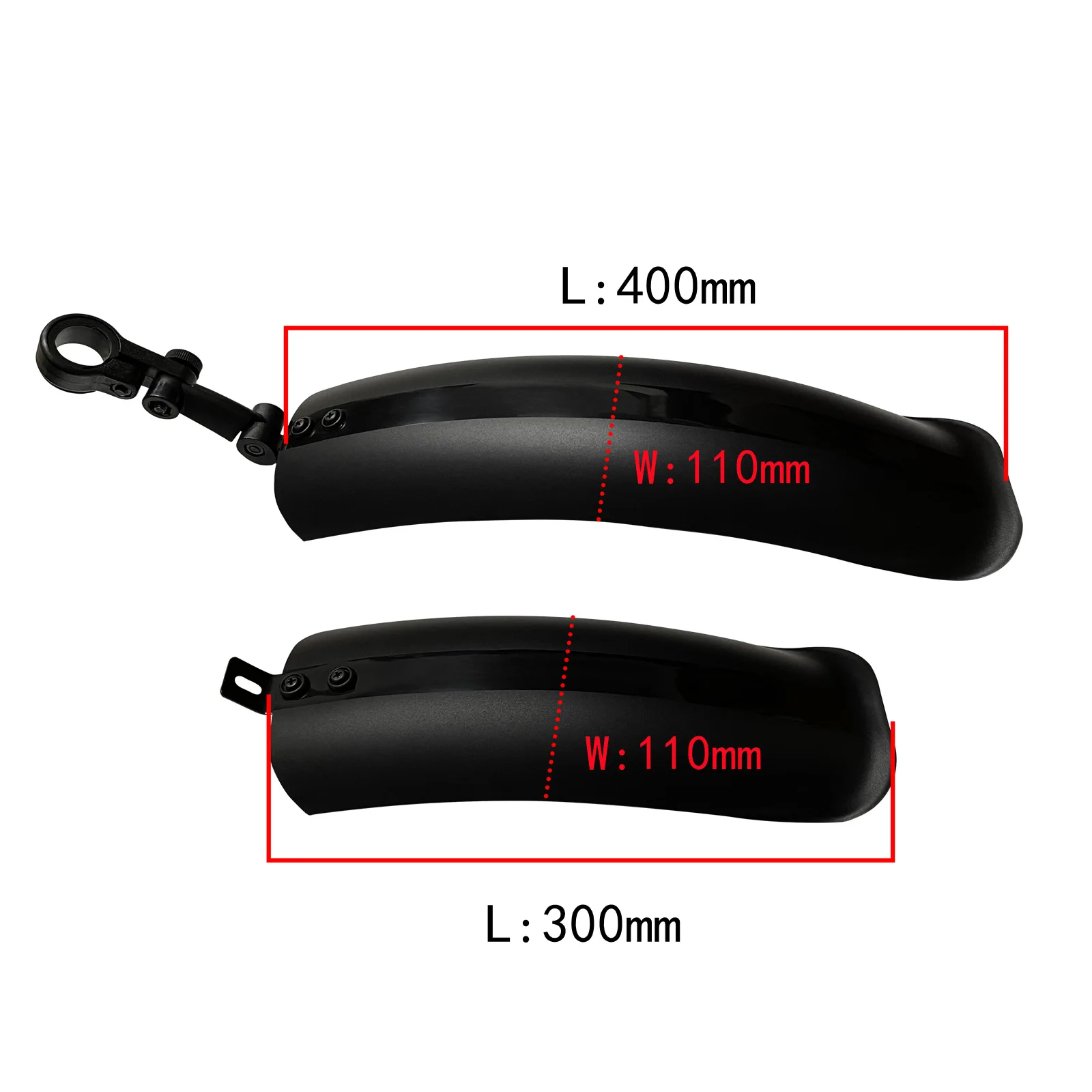 Snow Bike Mudguard Beach Bike Fender 26inch 20 inch 20x4.0 26x4.0 20 Inch Fat Bicycle 4.0 Wing Wide 110MMBicycle Accessories
