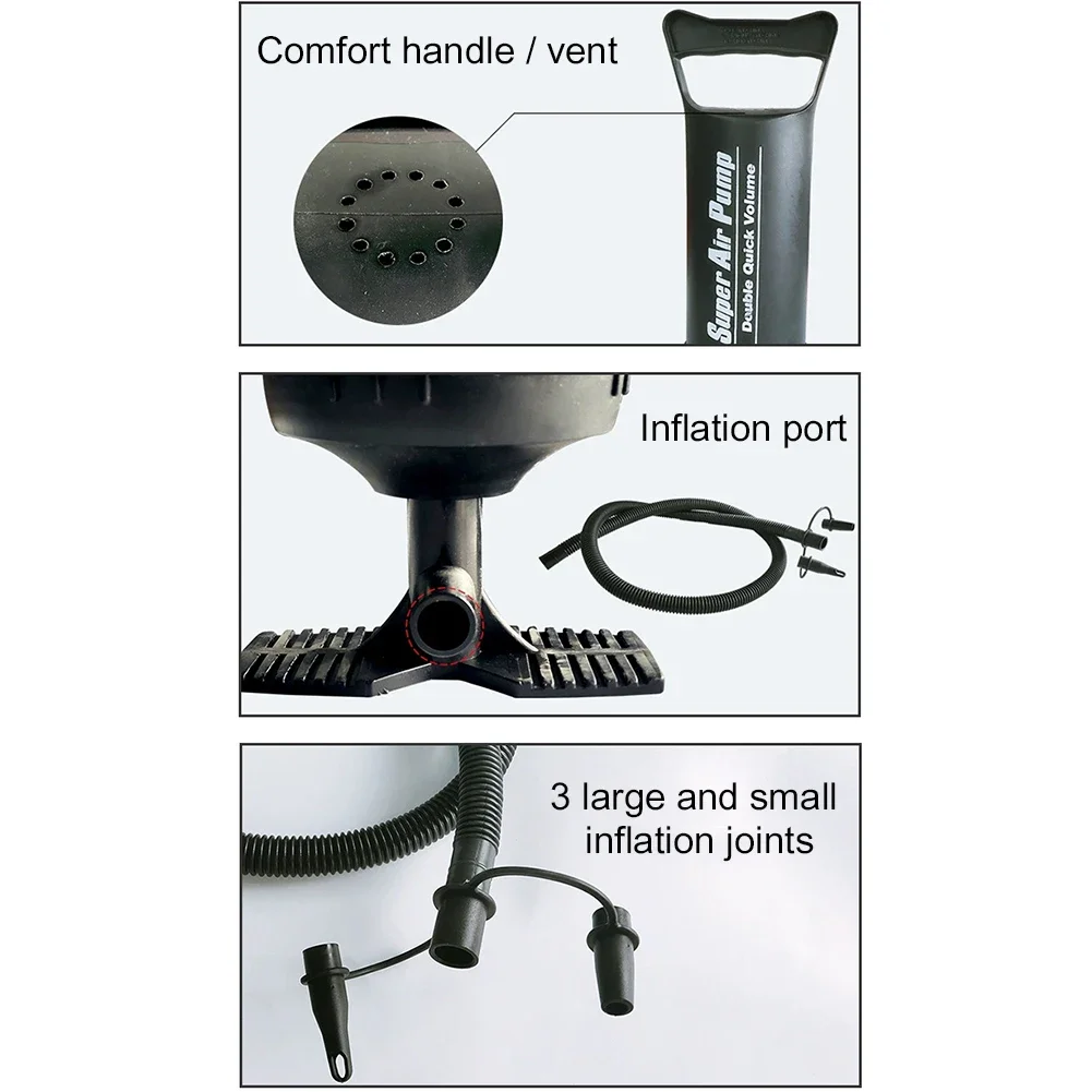 مضخة هواء يدوية لحمام السباحة ، دائرة سباحة في اتجاهين ، نافخة قابلة للنفخ لحمامات السباحة ، ملء الهواء السريع ، نفاخة ، 12" #5