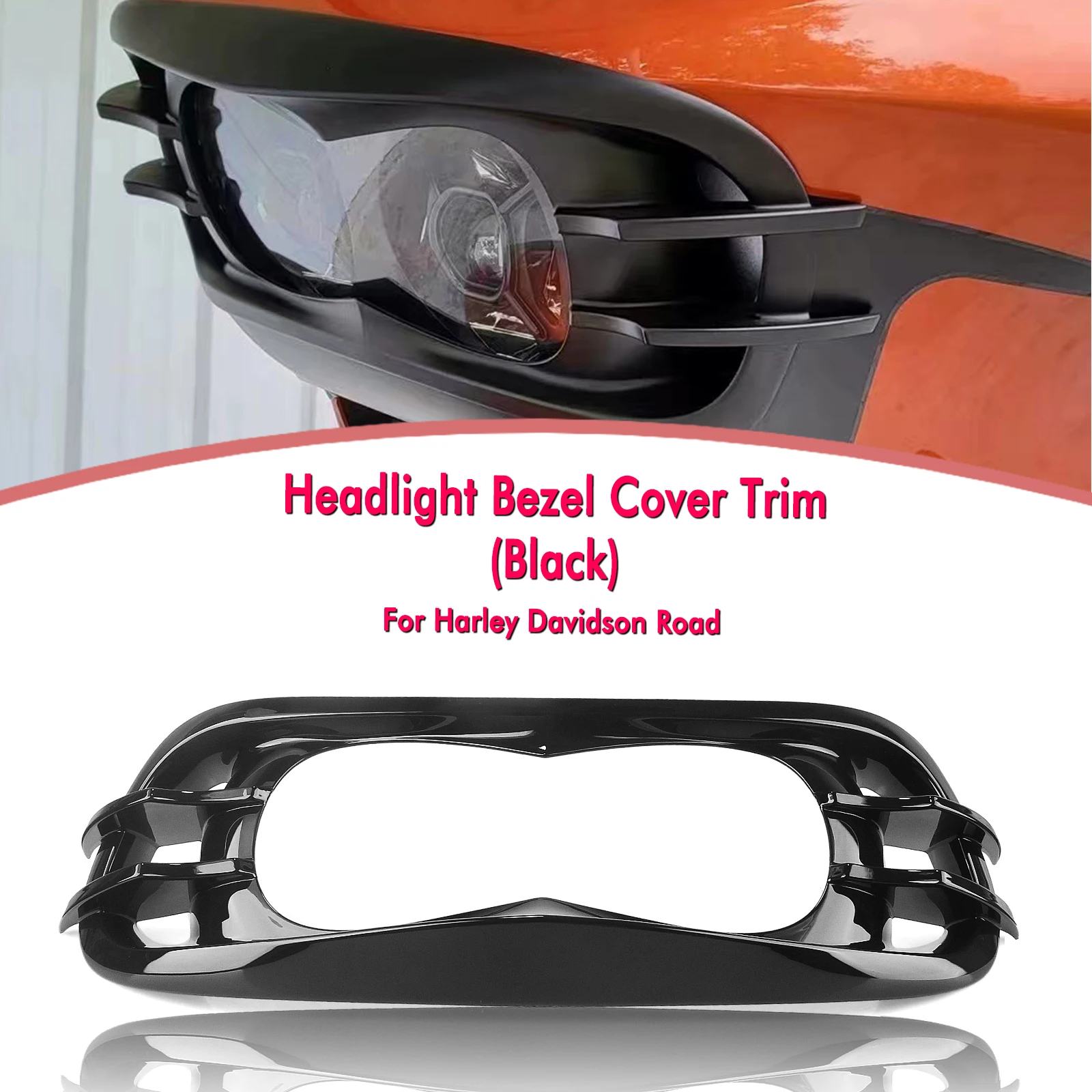 

Motorcycle Headlamp Headlight Bezel Cover Trim For Harley-Davidson Road Glide CVO/SE FLTRXSE FLTRX Limited FLTRK Special FLTRXS