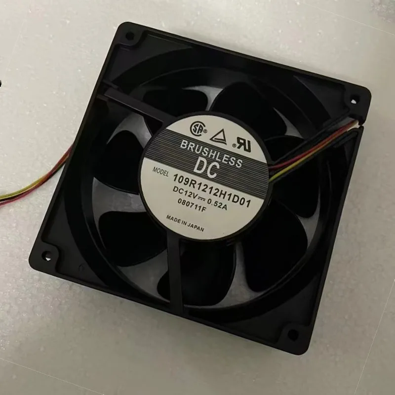 109R1212H1D01 cooling Fan 12V 0.52A 120×120×38mm 3wire Leading 12cm fan
