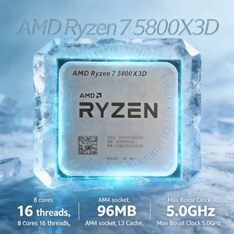 Processador AMD Ryzen 7 5800X3D: O Rei do Gaming AM4