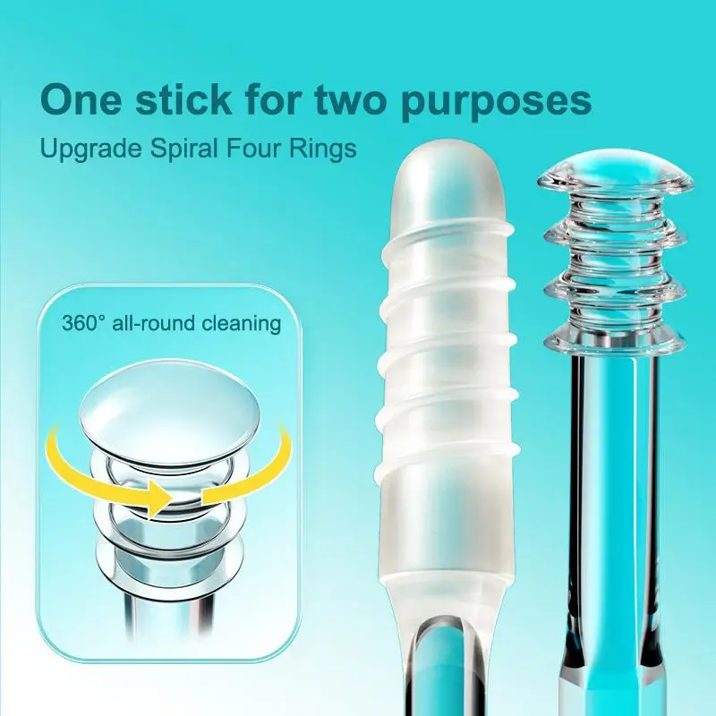 Double-headed Sticky Ear Digger Ear Digging Tool Ear Wax Cleaning Special Not Hurt Ear Digging Spoon Ear Digging Cotton Swabs
