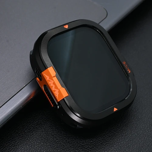 Imagen 1 del producto Funda de Metal de lujo para Apple Watch Series 11 10 46mm Ultra 3 2 49mm marco de parachoques de aleación de aluminio para iwatch ULTRA cubierta protectora