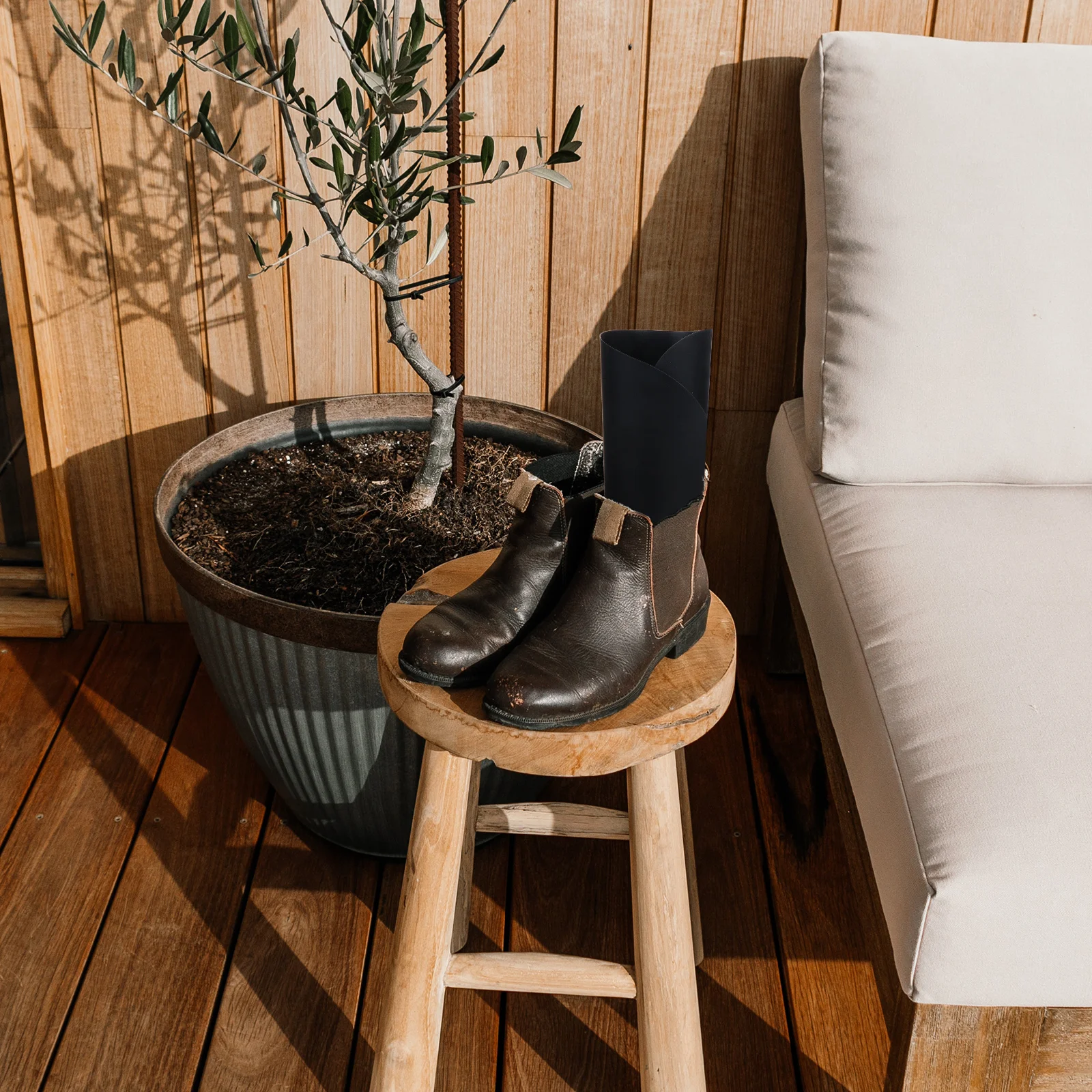 

12Pcs Ergonomic PVC Boots Brace Smooth Surface Easy Clean Accessory for Footwear Keeper Boots Stretcher Footwear Keeper