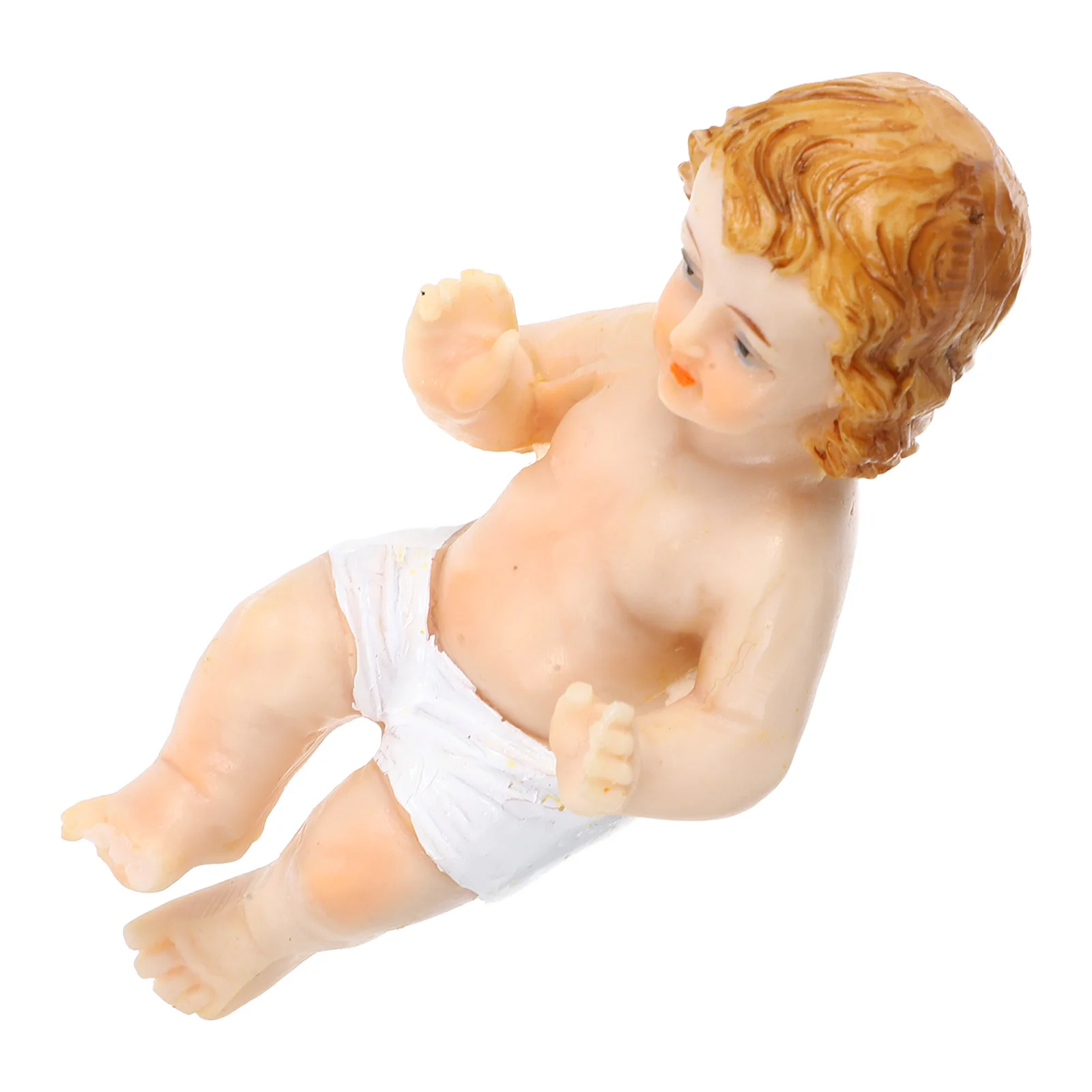 Resin Jesus Statue Baby Jesus Figurine Desktop nament Religious Decor Statue Home Office Decoration Resin Craft Decor