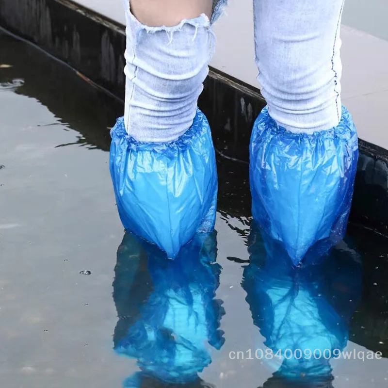 10 قطع من أغطية أحذية المطر في حالات الطوارئ - واقيات أحذية عالية الجودة مقاومة للماء للاستعمال مرة واحدة للتنقل والسفر [YY33].