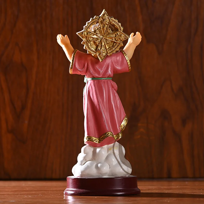 St. Son Jesus Figure Resin Statue Jesus As A child Effigy Home Room Desktop Religious Decor Accessories Furnishing Article Gifts