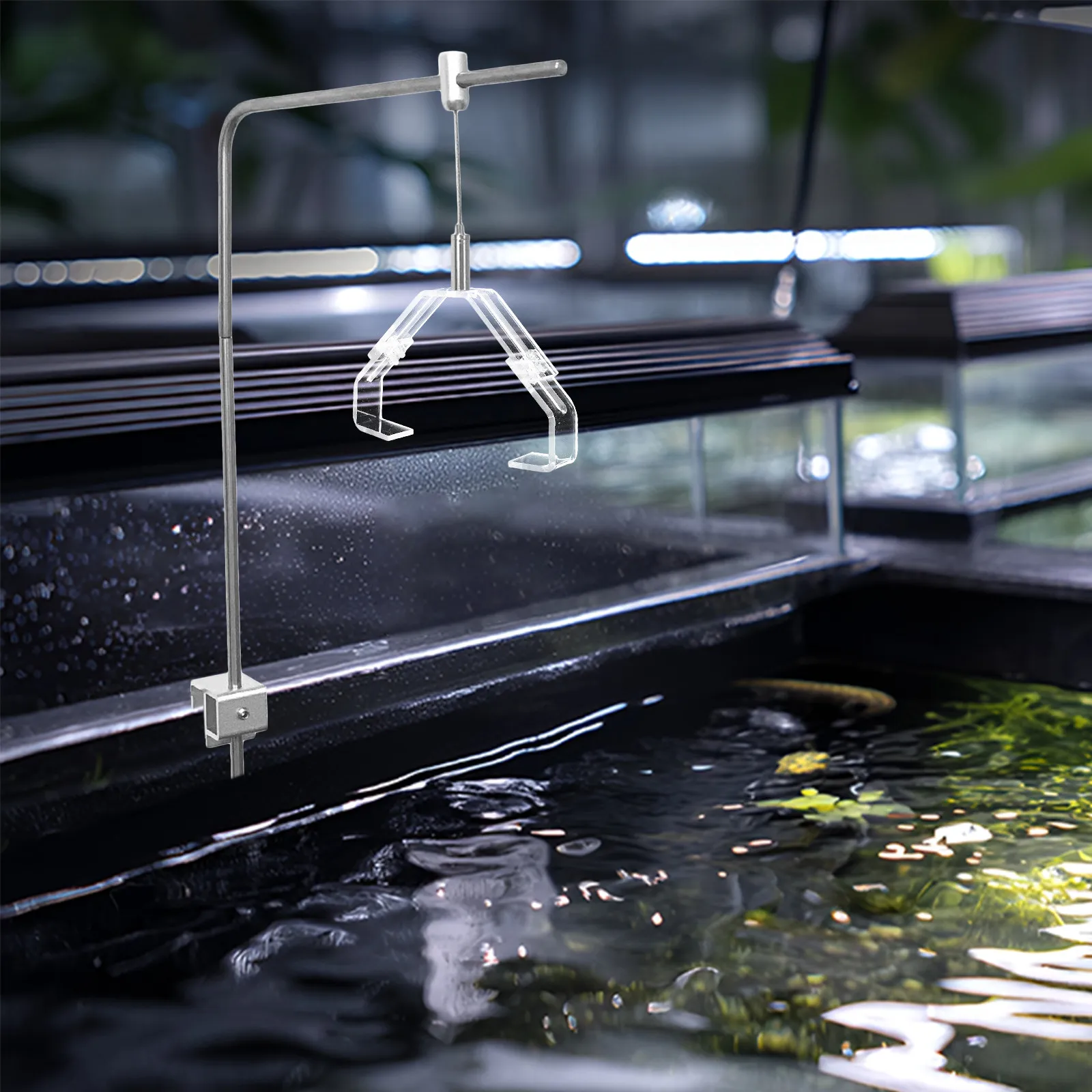 

2pcs Adjustable Aquarium Lamp Clip Heavy Duty Light Holder For Fish Tank Terrarium Reptile Glass Tank Fixing Claw Replacement