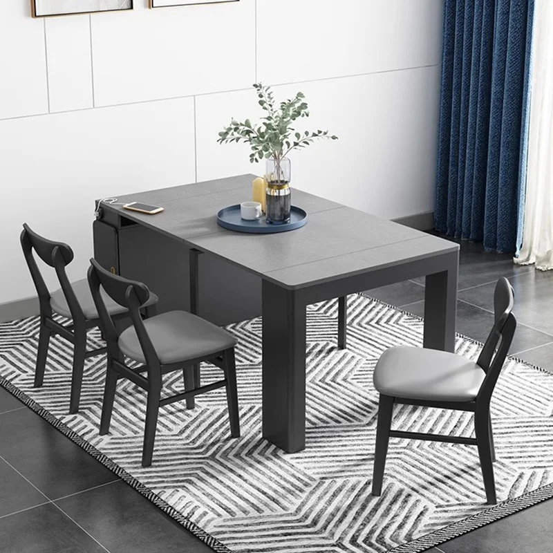 

Nordic Creative Desk Simple Beauty Glamour Trendy Dining Table European Style Tavolo Di Pranzo Allungabile Dining Room Furniture