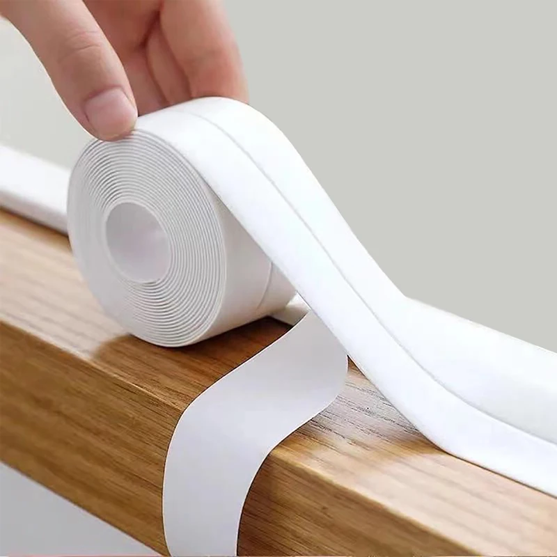 3.2 Meters Bathroom Sink Bath Sealing Strip Mould Proof Tape PVC Self adhesive Waterproof Wall Sticker Plaster for Kitchen