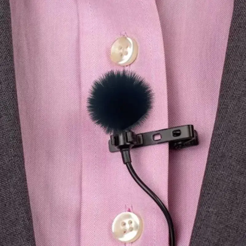 J1HD Lavalier Microphone Outdior Furry Windshield الزجاج الأمامي لـ Lark 150