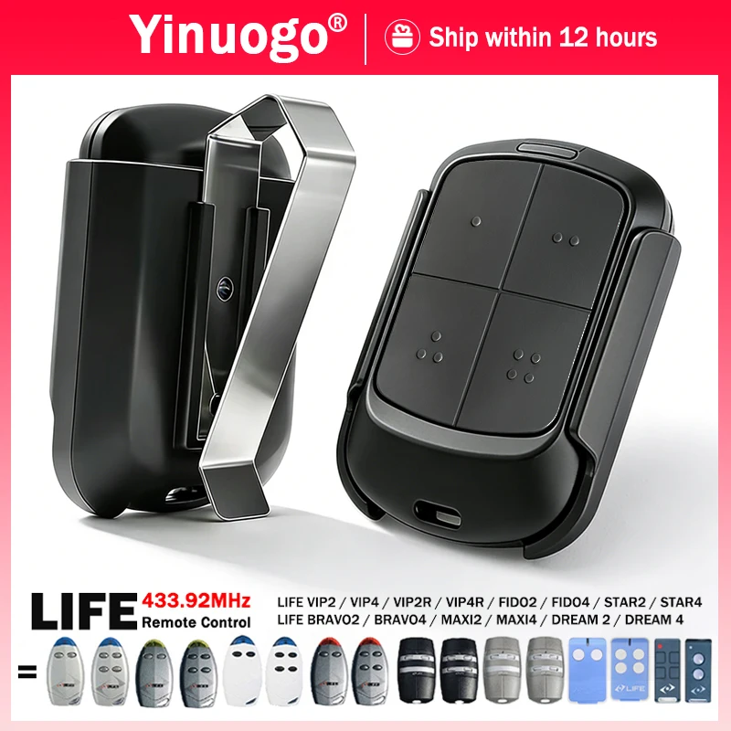 

For LIFE MAXI MAXI2 MAXI4 DREAM DREAM2 DREAM4 FIDO FIDO2 FIDO4 STAR2 STAR4 BRAVO2 BRAVO4 VIP2 VIP4 Garage / Gate Remote Control