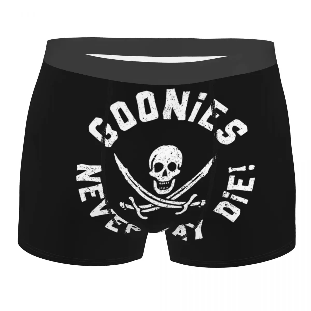 Custom The Goonies Boxer Shorts For Homme 3D Print Never Say Die Sloth Chunk Fratelli Skull Pirate Underwear Panties Underpants