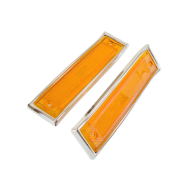 

Amber Lens With Chrome Trim Front Side Marker Light For Chevrolet GMC CK Pick Up Blazer Jimmy 1981-1991