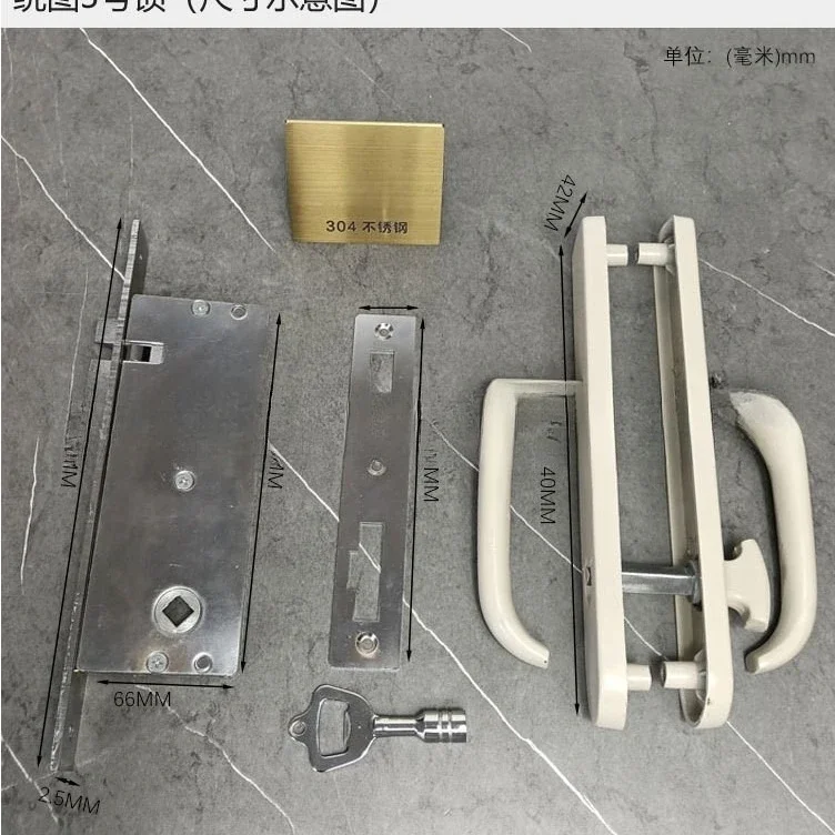 No. 3  Train  Cabin  RV  Triangle key  Mechanical lock Door