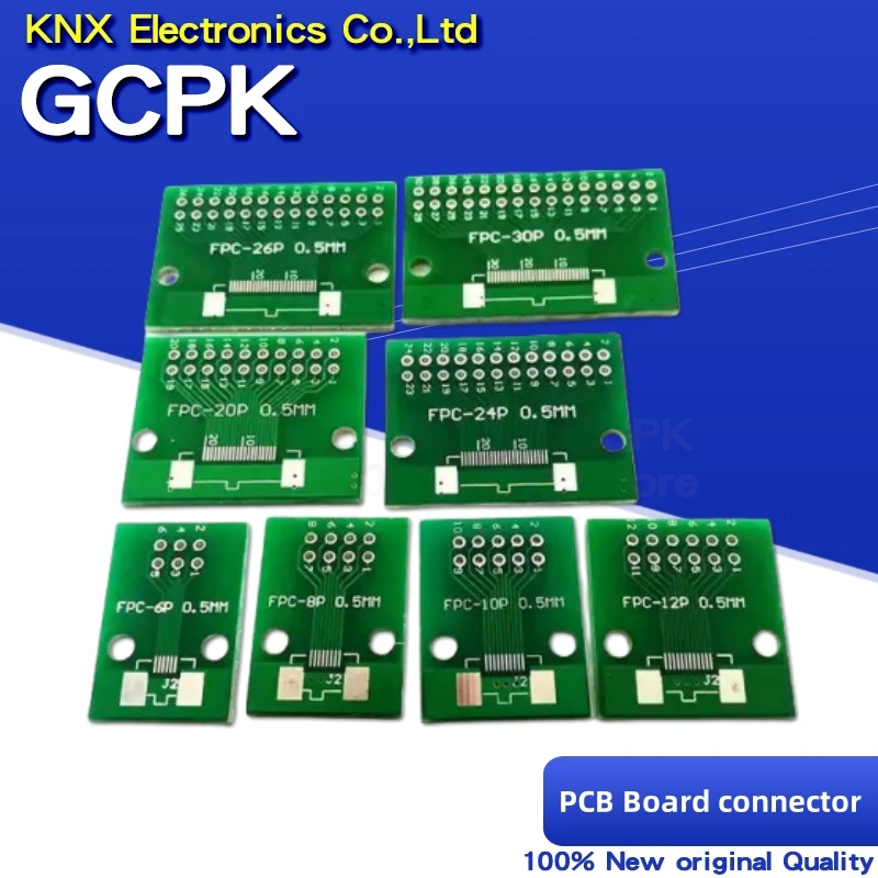 5PCS FPC FFC 0.5mm 1mm Pitch Double Side Adapter Socket Plate PCB Board Connector 6 8 10 12 20 40 50 Pin to DIP 2.54mm