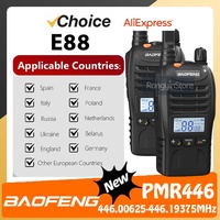 2/4PCS Baofeng E88 Mini Walkie Talkie PMR446 For European Country BF-E88 16Channel Kid's Gift Portable Two Way Radio for Hunting