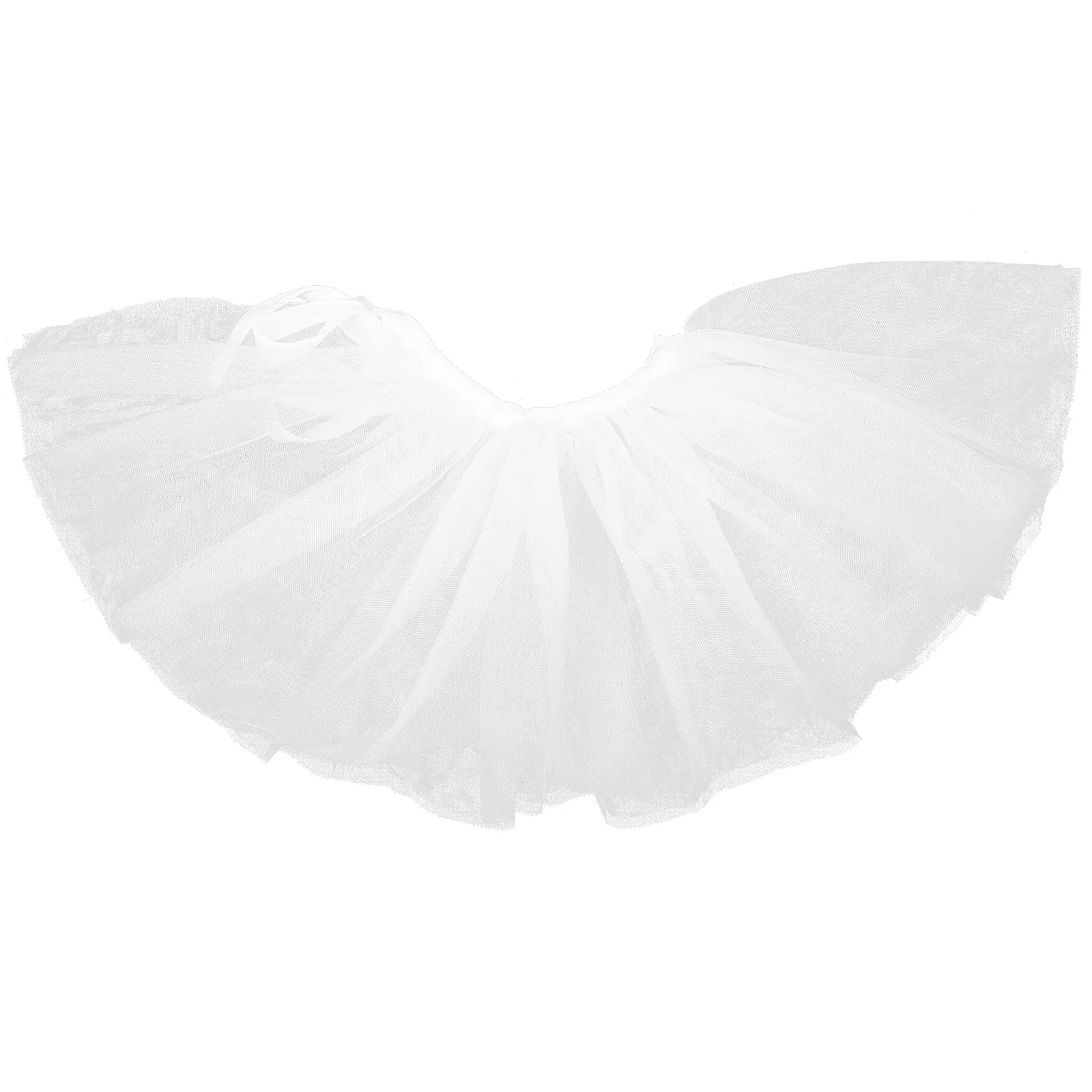 Renaissance คอ Ruff ปลอมคออุปกรณ์เสริม Clown Ruffle ตกแต่งผ้าคลุมไหล่ตาข่ายสีขาว Miss