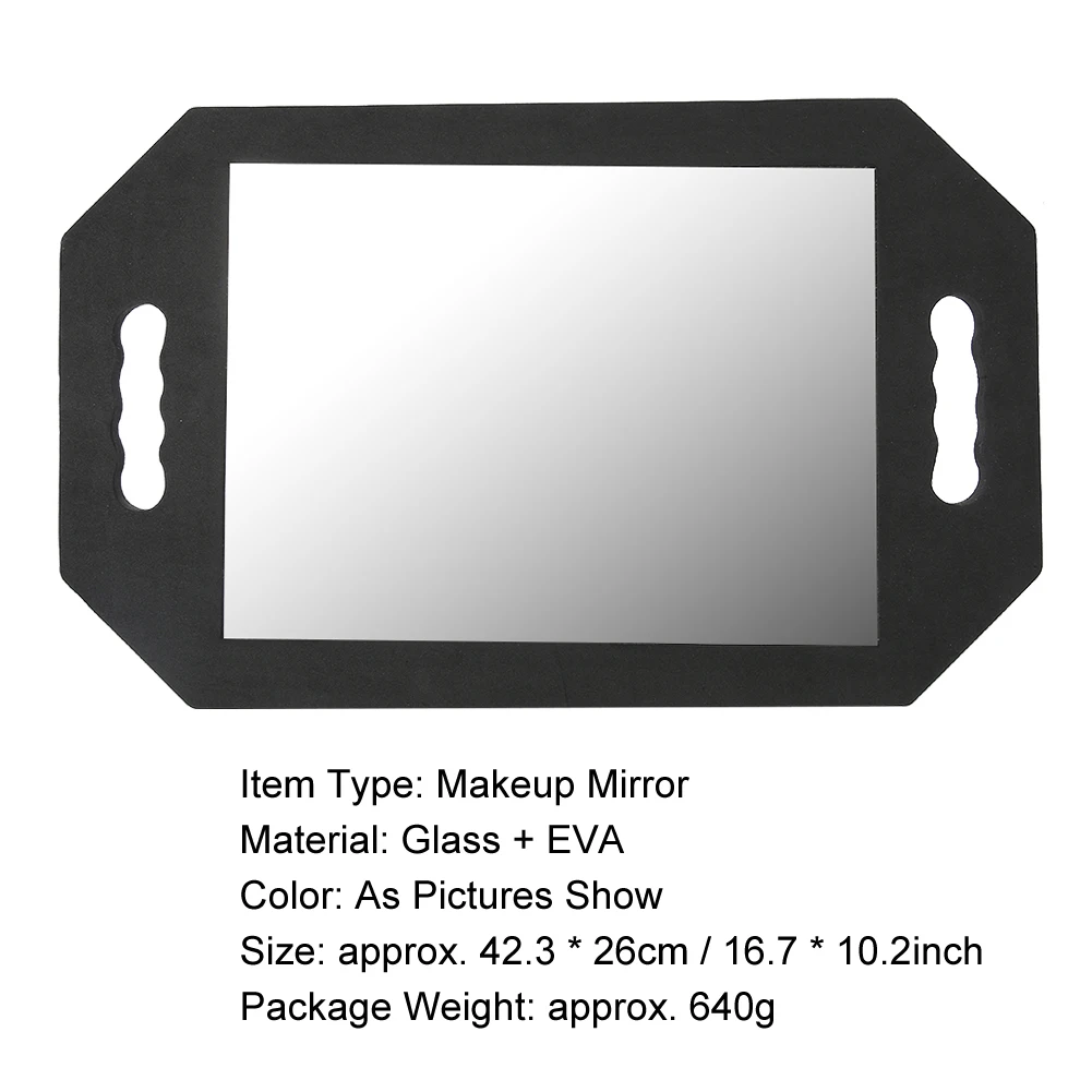 مرايا تصفيف الشعر، مرآة خلفية احترافية لتصفيف الشعر لصالونات الحلاقة بيدين، مرآة صالون التجميل، مرآة لمستحضرات التجميل #2