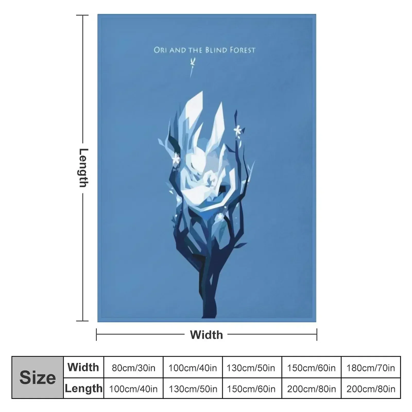 Ori Sleeping - Ori and the Will of Wisps - In The Blind Forest Throw Blanket Bed Comforter christmas gifts Baby Blankets