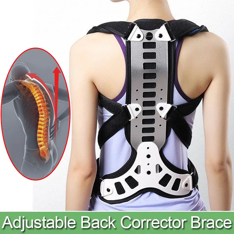 Adjustable Posture Corrector Back Support-for Hunched Back, Kyphosis and Vertebral Compression Fracture Men and Women