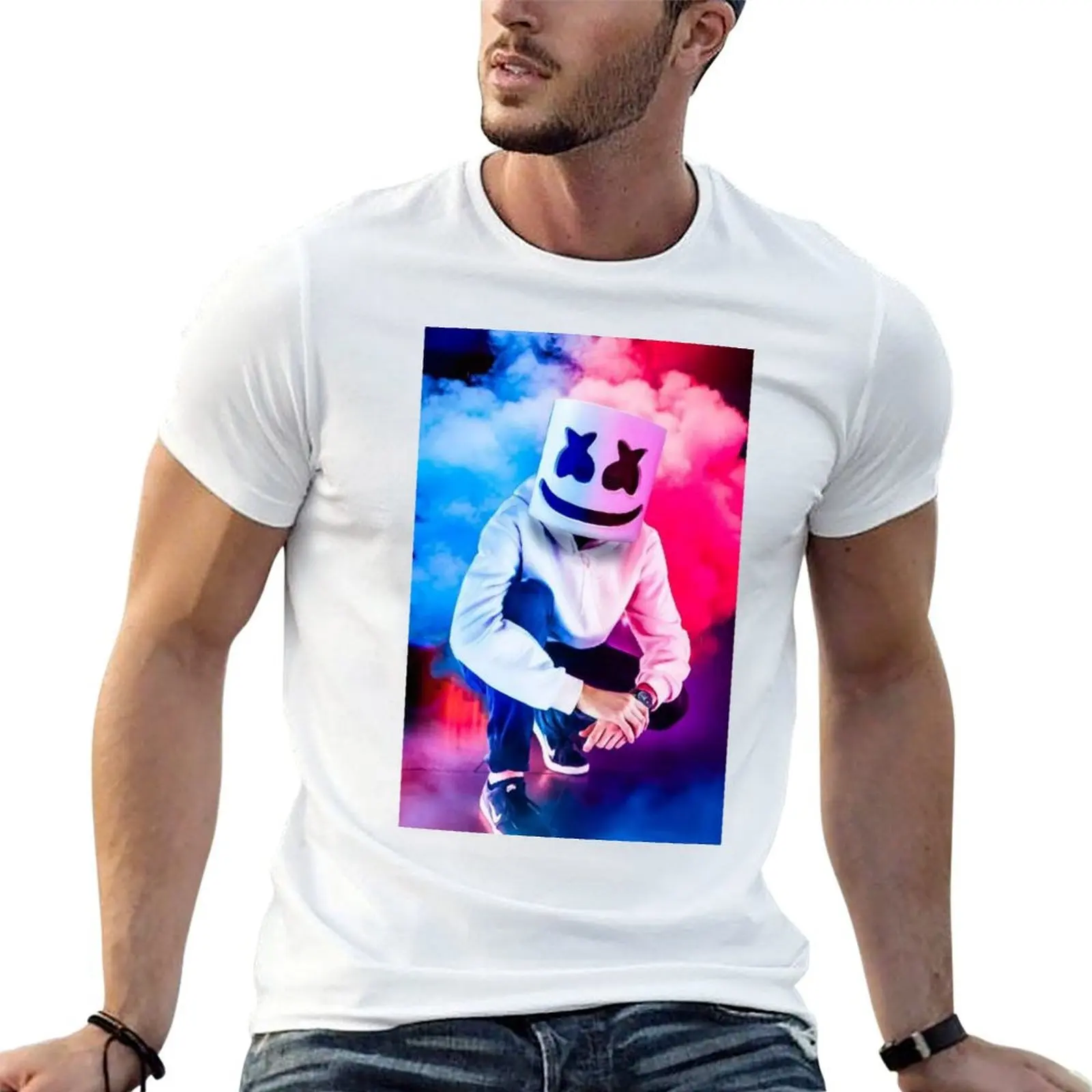 

Marshmello T-Shirt cotton t shirts man 100% cotton tshirt 100% T-Shirt
