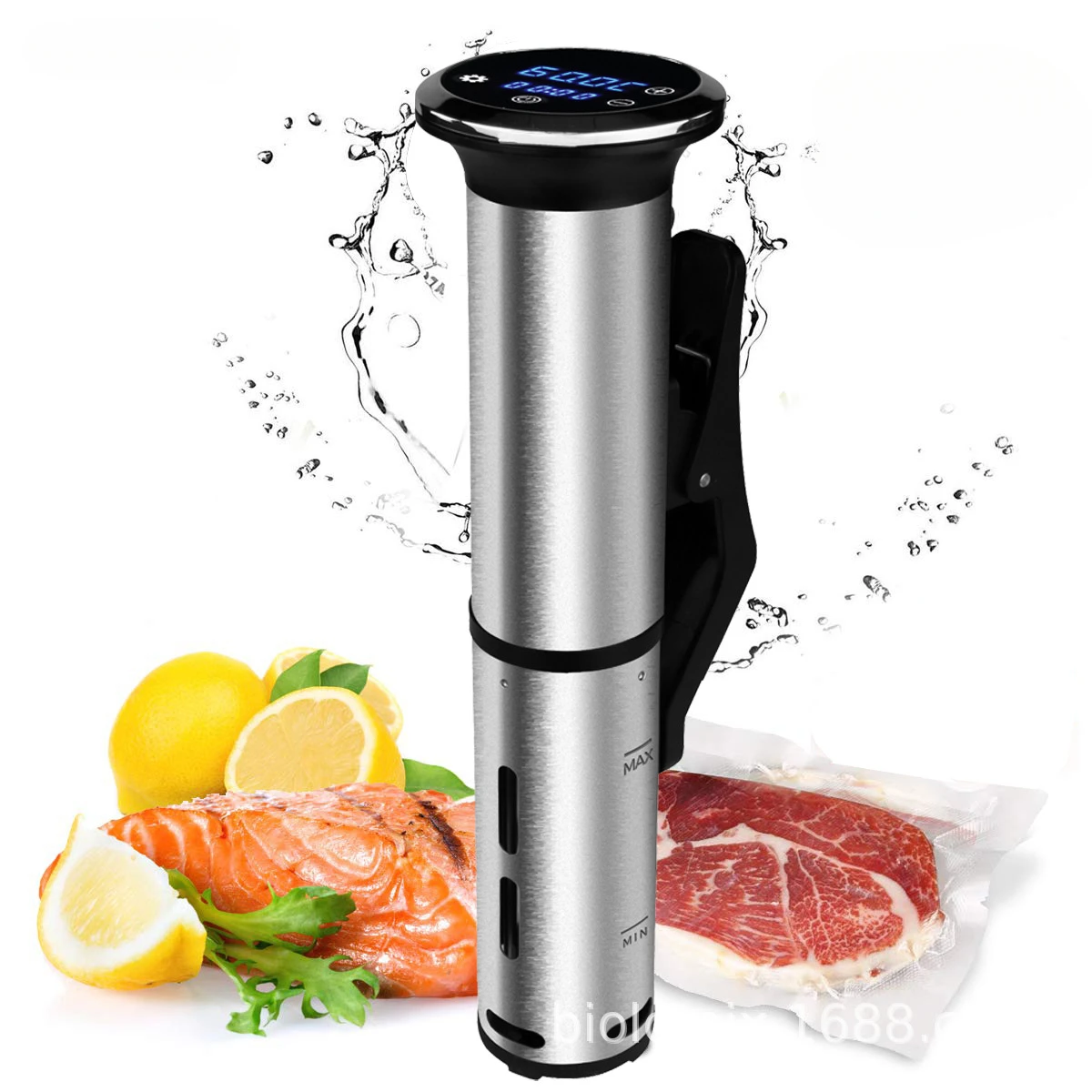 

Плита Sous Vide из нержавеющей стали 2-го поколения IPX7 Водонепроницаемая цифровая точная погружная циркуляционная машина для медленного приготовления Machi