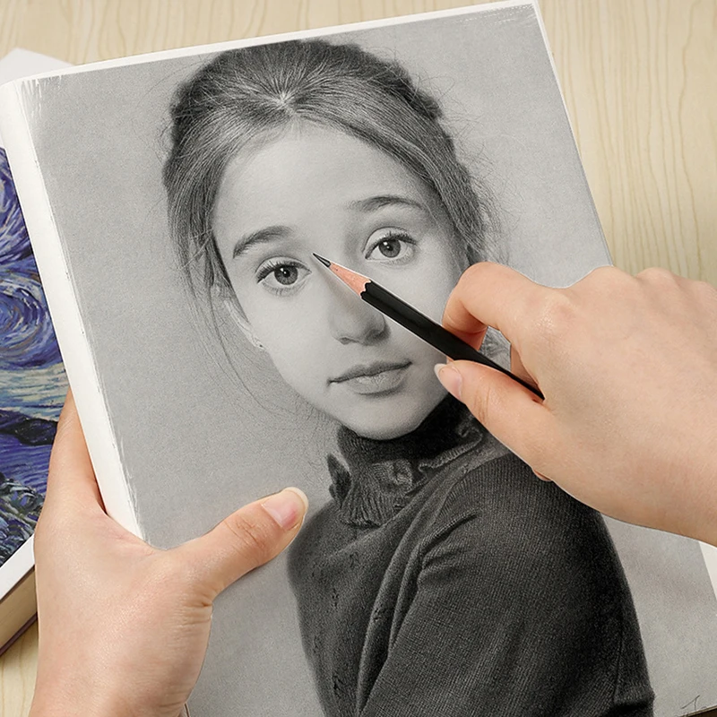 120 Sheets Thicken Beige Paper Sketch Book Student Art Painting Drawing Watercolor Book Graffiti Sketchbook School Stationery