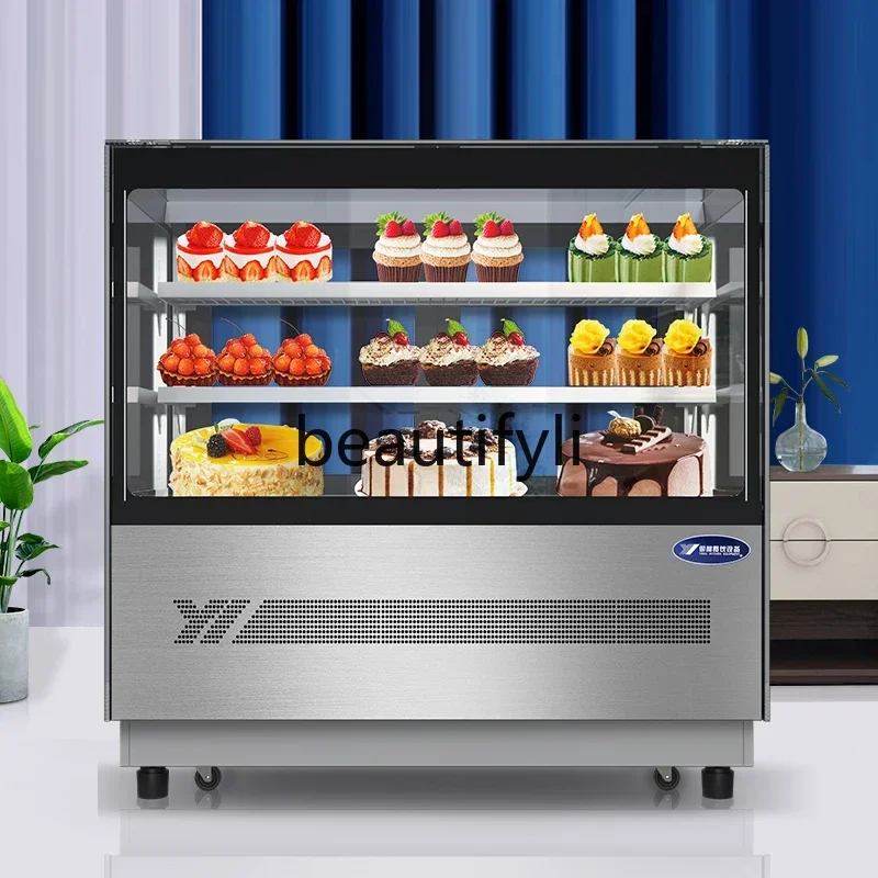 Cake refrigerated display cabinet Commercial right-angle fruit deli dessert mousse west point air-cooled fresh-keeping cabin
