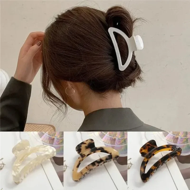 

1Pc Fashion Women Girl Hair Accessories Leopard Print Acetate Hair Claws
