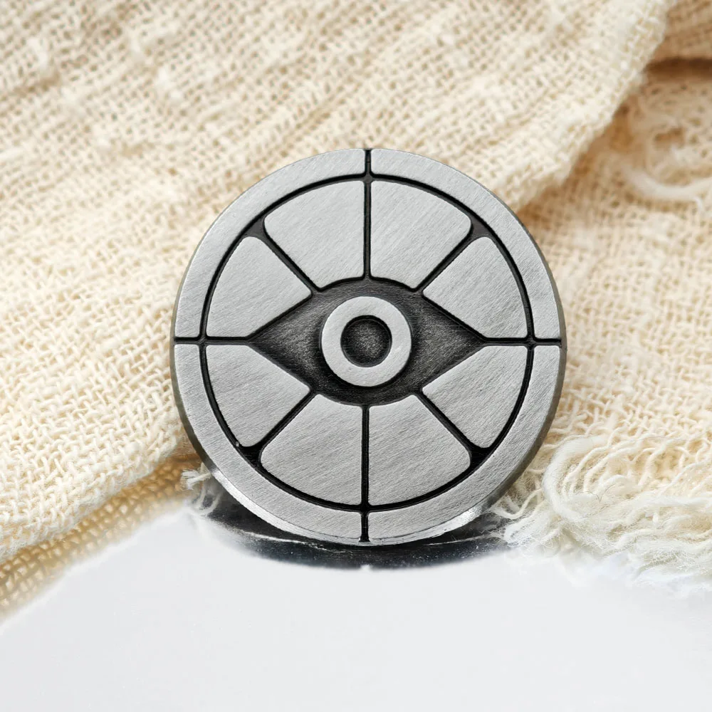 Deadlock Game Brosche Valve MOBA Shooter Logo Abzeichen Eye Wheel Silhouette Metall Anstecknadel Geek Gamer Schmuck Geschenk für Fans – Detail 8
