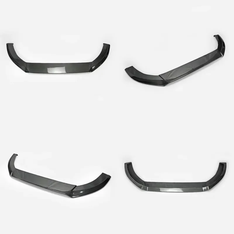 for EPR Carbon Fiber High Gloss F56 Mini Cooper S TP Style Wide Body Front Bumper Lip S Type Perfect Fit with Screws