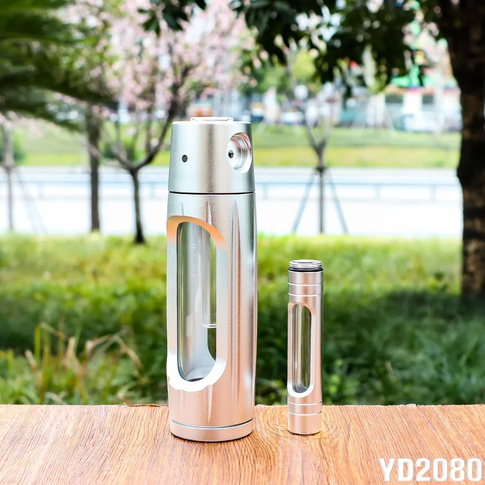 Heiß begehrtes Gras-Rauchpfeifen-Set, tragbare Aluminiumlegierung, Trockenbrennende Glas-Tabakpfeifen, Hookah Shisha Pipa Rauchzubehör – Detail 10