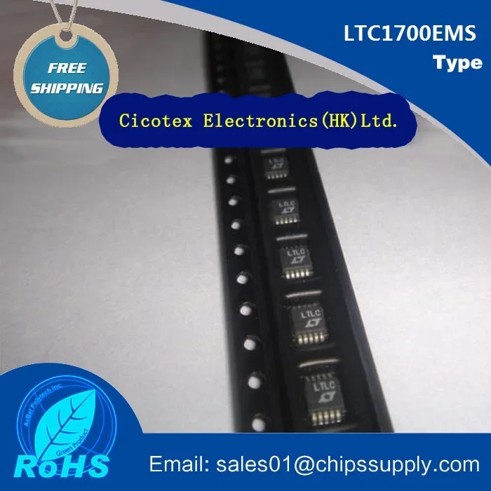

5 шт./лот LTC1700EMS # PBF LTLC 10-MSOP IC REG CTRLR BOOST 10MSOP LTC1700EMS