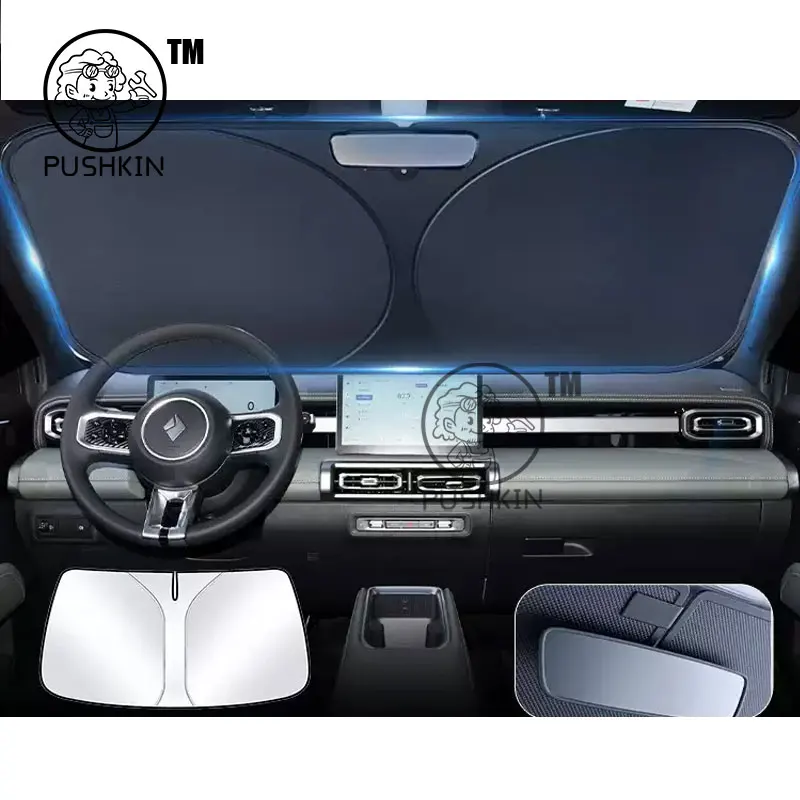 For Chevrolet Spark EUV Baojun Yep Plus 2025 2026 Car Windshield Sun Shade Visor UV Protection Shield