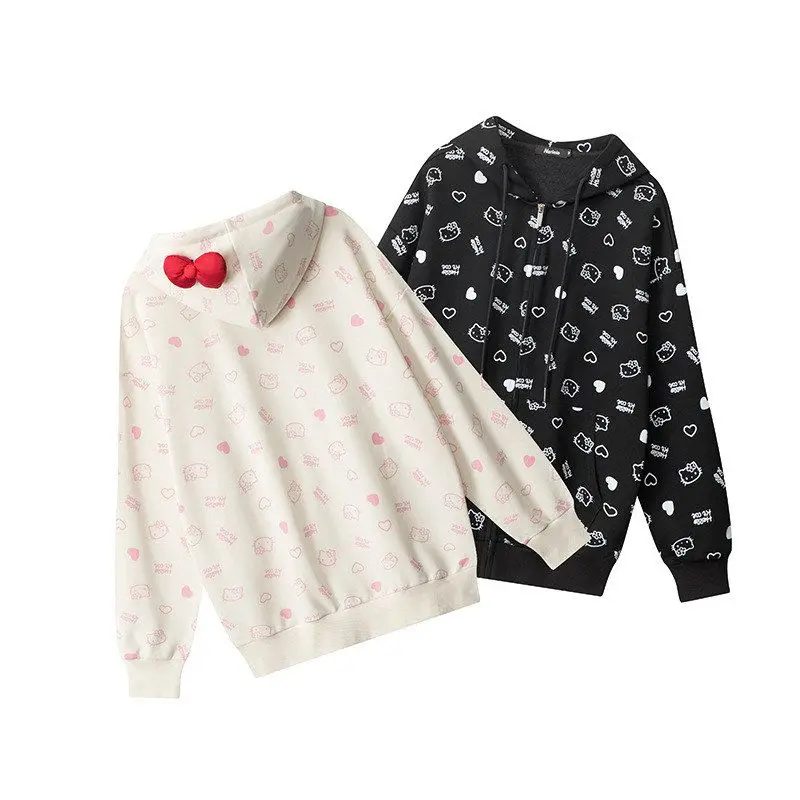 HeyHenry Women's Hoodie Sweatirt  Print Lazy Sle Loose Fit Open Cardigan Polyester Fiber Long Sve Autumn Winter Coat