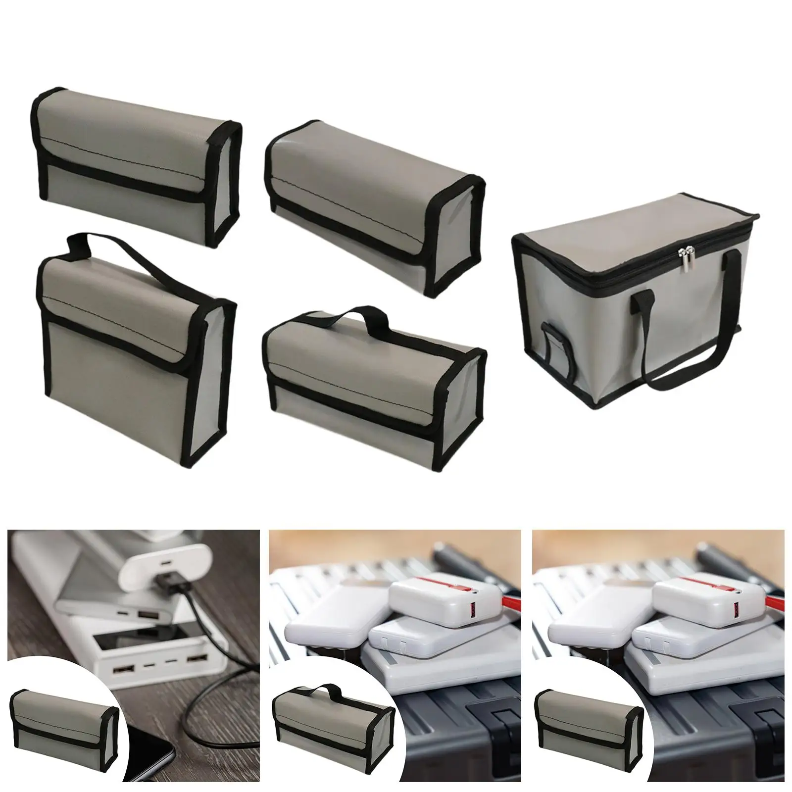 Battery Storage Bag, Explosionproof Fireproof Lipo Battery Guard, Lithium Battery Protection Pouch