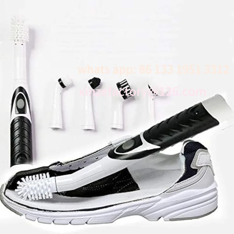 Customizable Electric Cleaning Brush, 5 Types of Multi-functional Brushes,  Shoe Brush, Suitable for Cleaning Kitchen ,Household