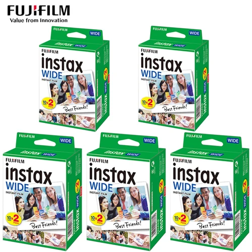 Imagen 2 del producto Fujifilm Instax-película ancha para cámara de fotos instantánea Fuji, impresora de enlace ancho 100/300/200/210/500AF, 10-100 hojas
