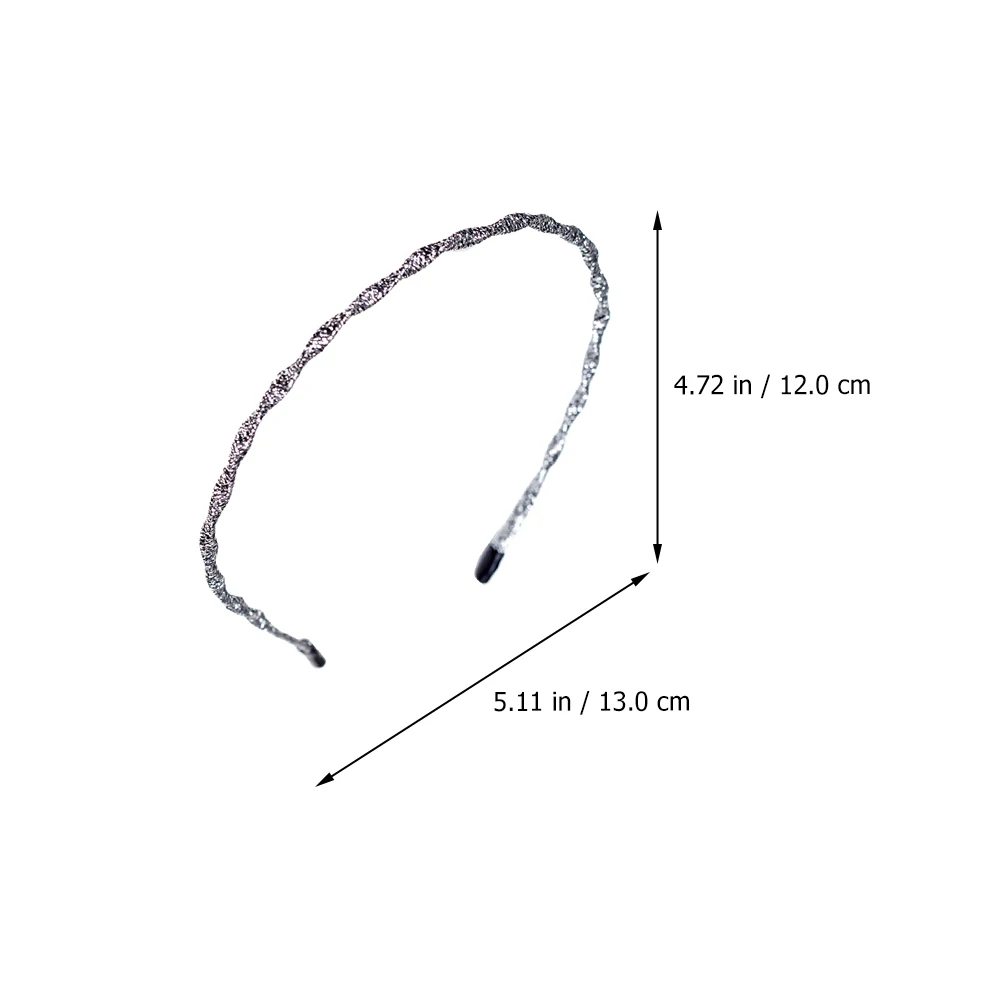 

Thin Wave Hairband Simple Headbands Household Hairbands Woman Hoops Bang Bathing Wavy Buckle Accessory Girl