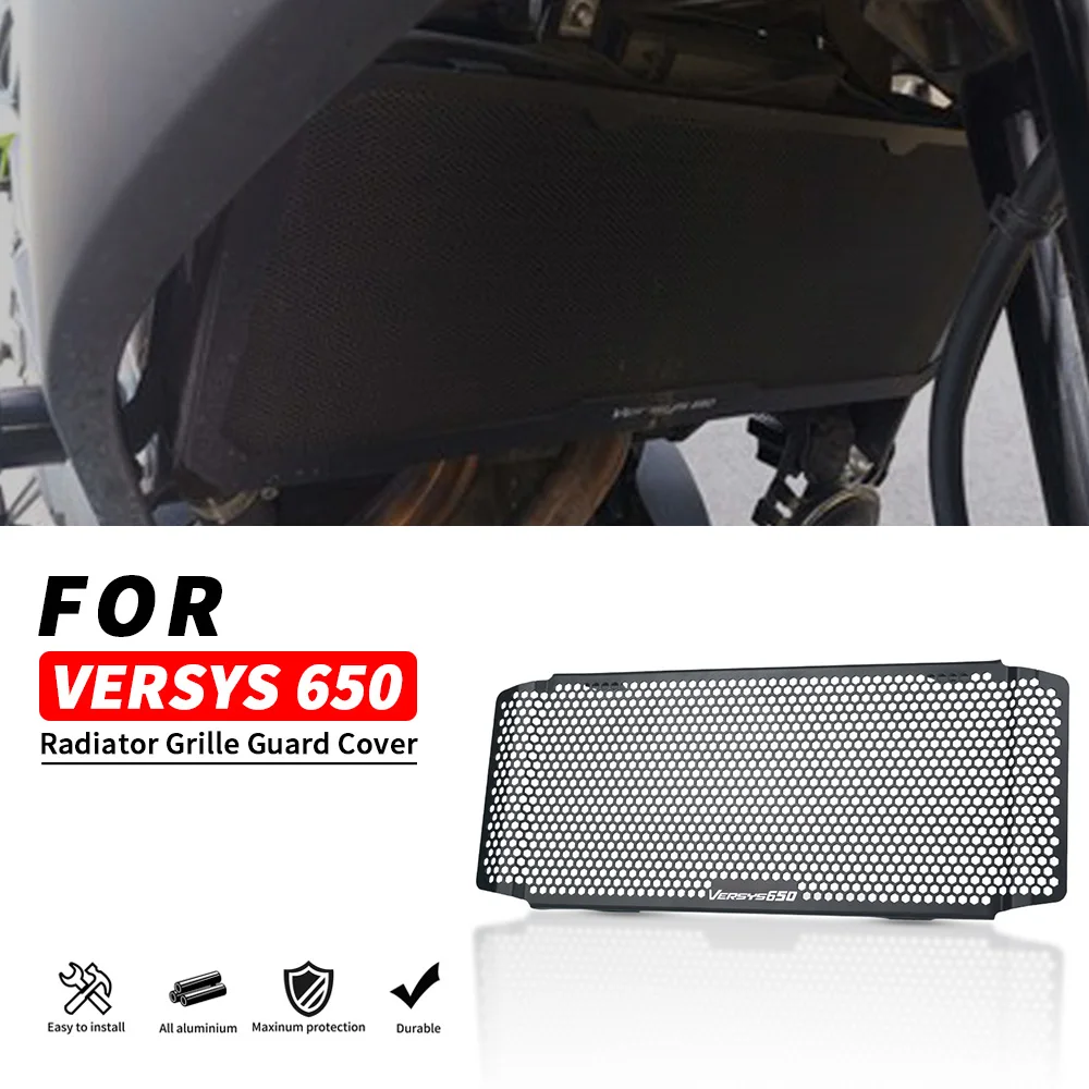 

For Kawasaki Versys 650 Versys650 2015 2016 2017 2018 Motorcycle Accessorie Aluminum Radiator Guard Protector Grille Grill Cover