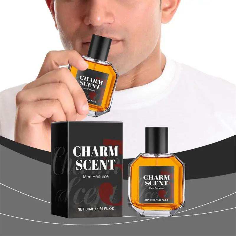 4-1PC 50ML Perfume Neutral Durability With Attractive Charm Wood Tone Fragrance Spray Charm Scent For A More Solemn Gorgeous Men