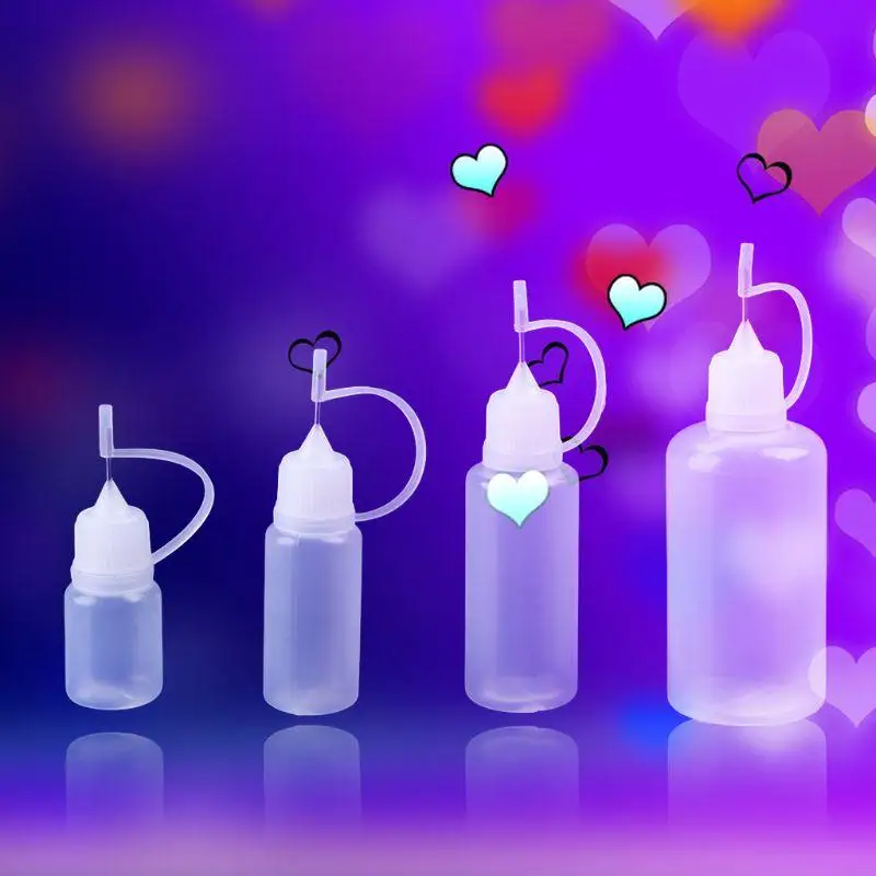 U0DE ปลายเข็มกาวขวดบีบขวดพลาสติก Dispensing เข็ม Childproof