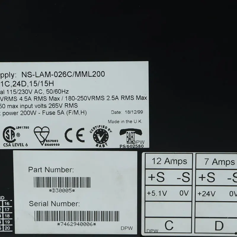 Gold seller  Used low price technology good for industrial automation MML200/NS-LAM-026C Coutant Lambda Power Supply